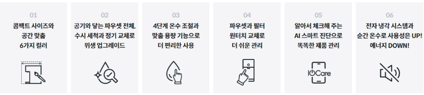 코웨이냉온정수기