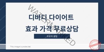 디바디 다이어트 효과 가격 무료상담